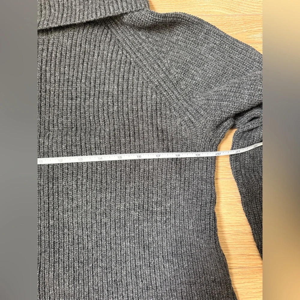 TAHARI Women's Cowl Neck Sweater in Dark Gray (NWT) - Picture 6 of 8